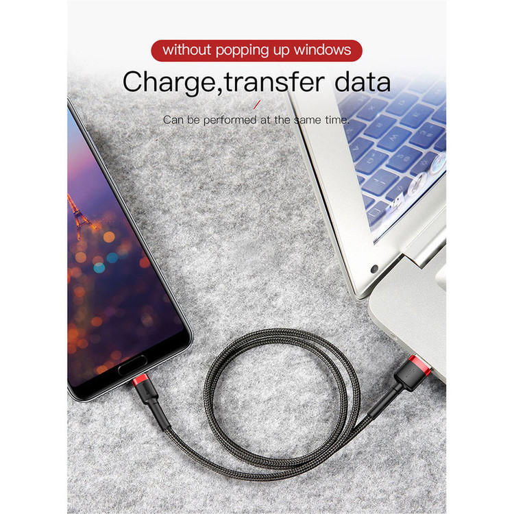 کابل تبدیل USB به USB-C باسئوس مدل CATKLF-CG1 Cafule طول 2 متر