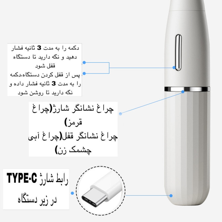 ست اصلاح موی بدن بانوان کیمی مدل KM-3523