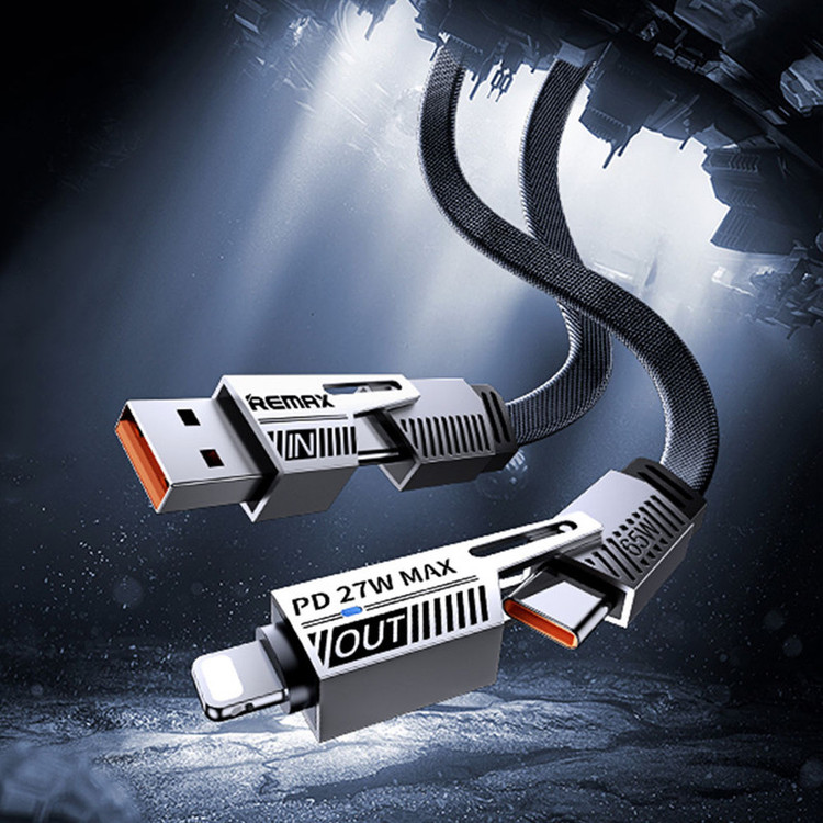 کابل تبدیل USB-C / USB به USB-C / لایتنینگ ریمکس مدل RC-C189 طول 1 متر