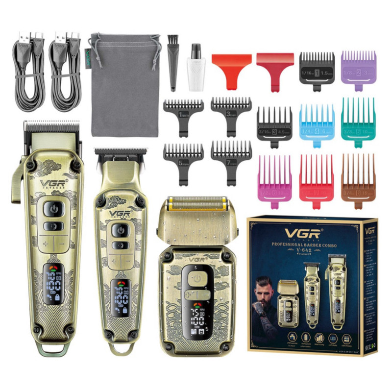 ماشین اصلاح موی سر و صورت وی جی ار مدل V-642