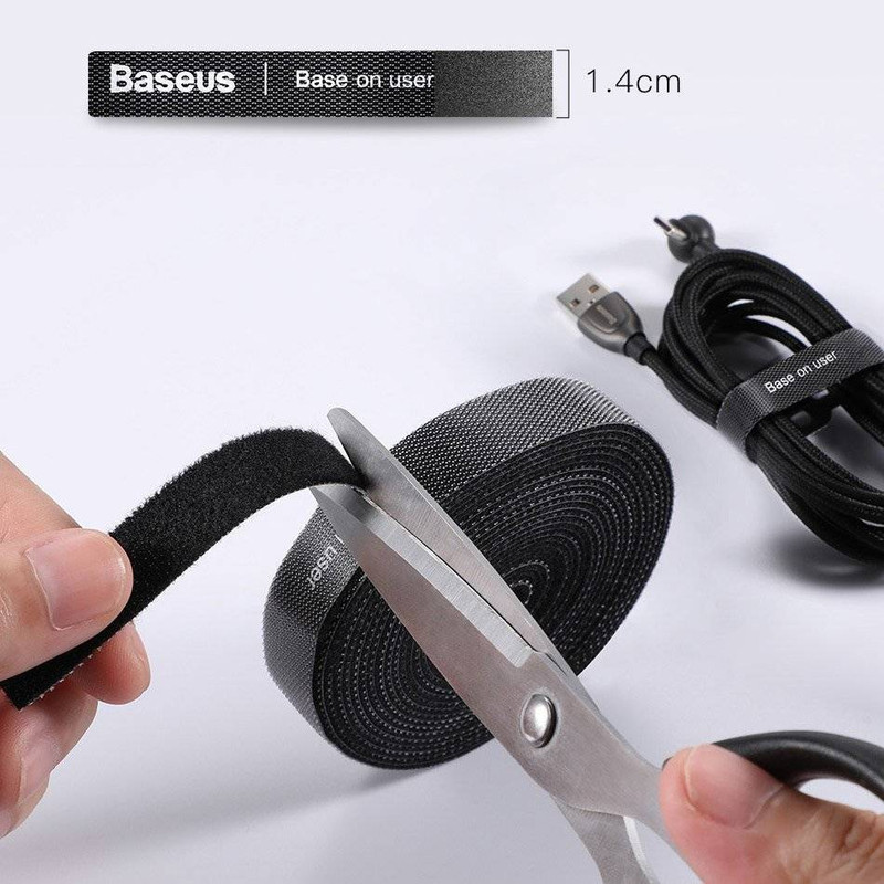 نگهدارنده کابل باسئوس مدل Velcro Strap ACMGT طول 3 متر