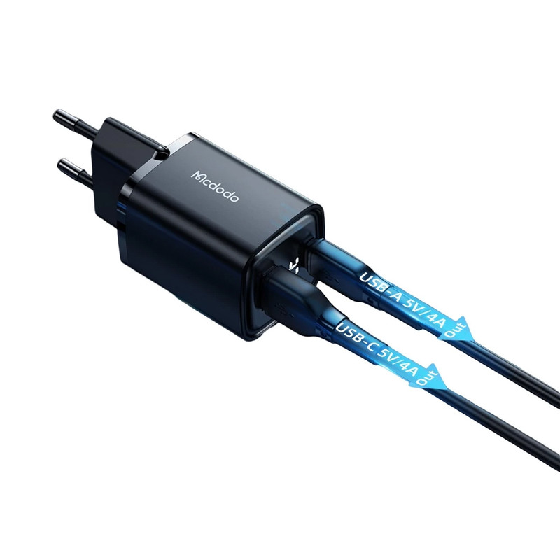 شارژر دیواری 33 وات دو پورت مک دودو مدل CH-1701