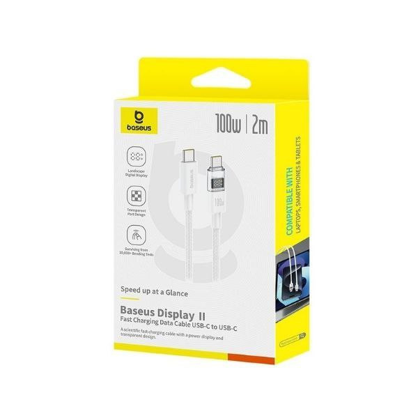 کابل تبدیل USB-C بیسوس مدل Display 2 Fast Charging طول 2 متر