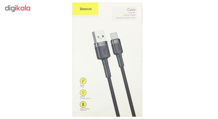 کابل تبدیل USB به USB-C باسئوس مدل Cafule طول 1 متر