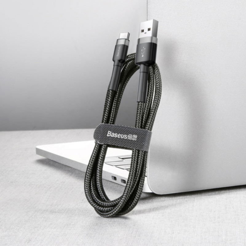 کابل تبدیل USB به USB-C بیسوس مدل Cafule CATKLF طول 2 متر