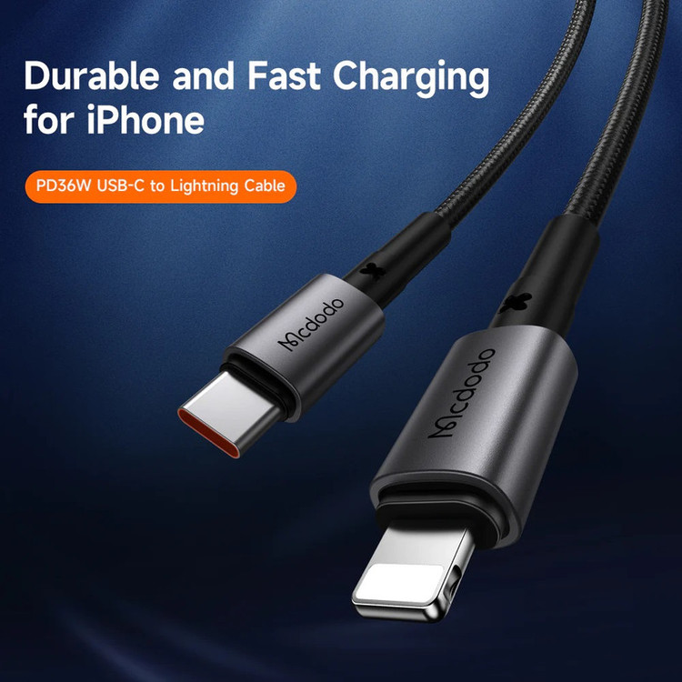 کابل تبدیل USB-C به لایتنینگ مک دودو مدل C-A2850 طول 1.2 متر