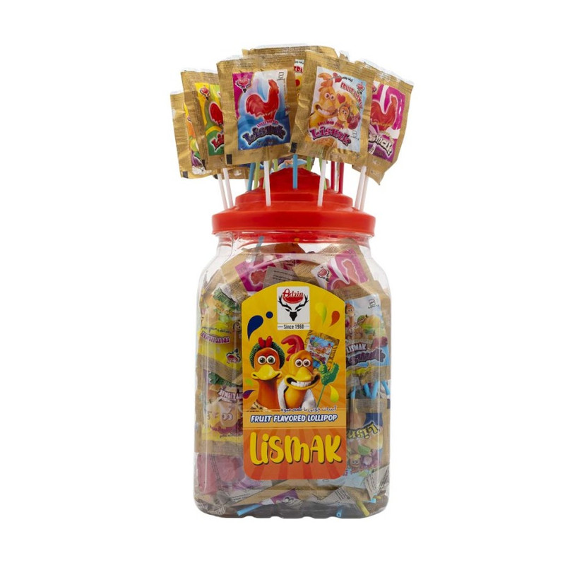 آبنبات چوبی خروس قندی آدرین - بسته 90 عددی
