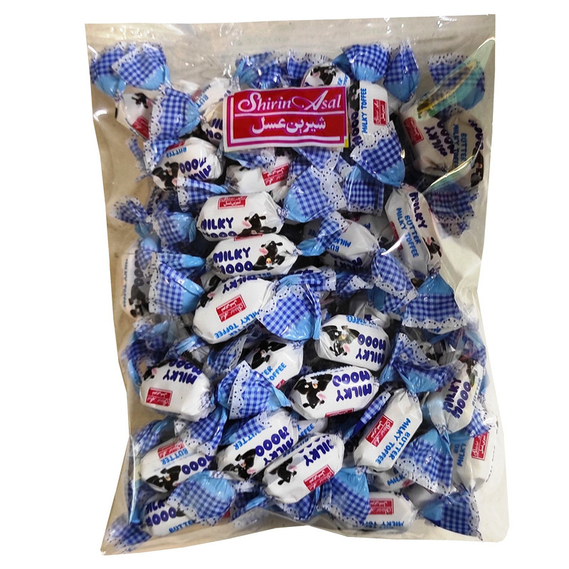 تافی کره ای با مغزی شیری میلکی موو شیرین عسل - 500 گرم