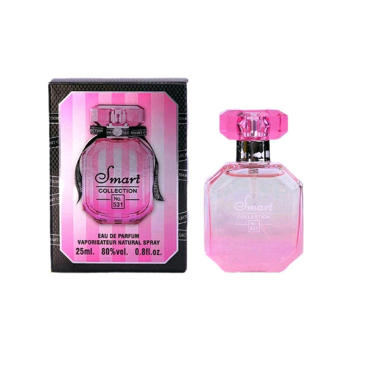 عطر جیبی زنانه اسمارت کالکشن مدل victoria secret bombshell کد 531 حجم 25 میلی لیتر