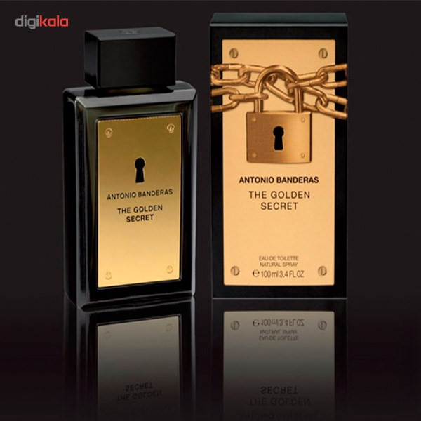 ادو تویلت مردانه آنتونیو باندراس مدل The Golden Secret حجم 100 میلی لیتر