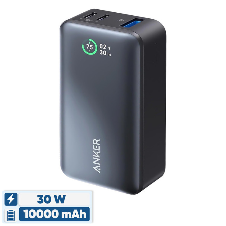 پاوربانک 30 وات انکر مدل A1256 ظرفیت 10000 میلی آمپر ساعت