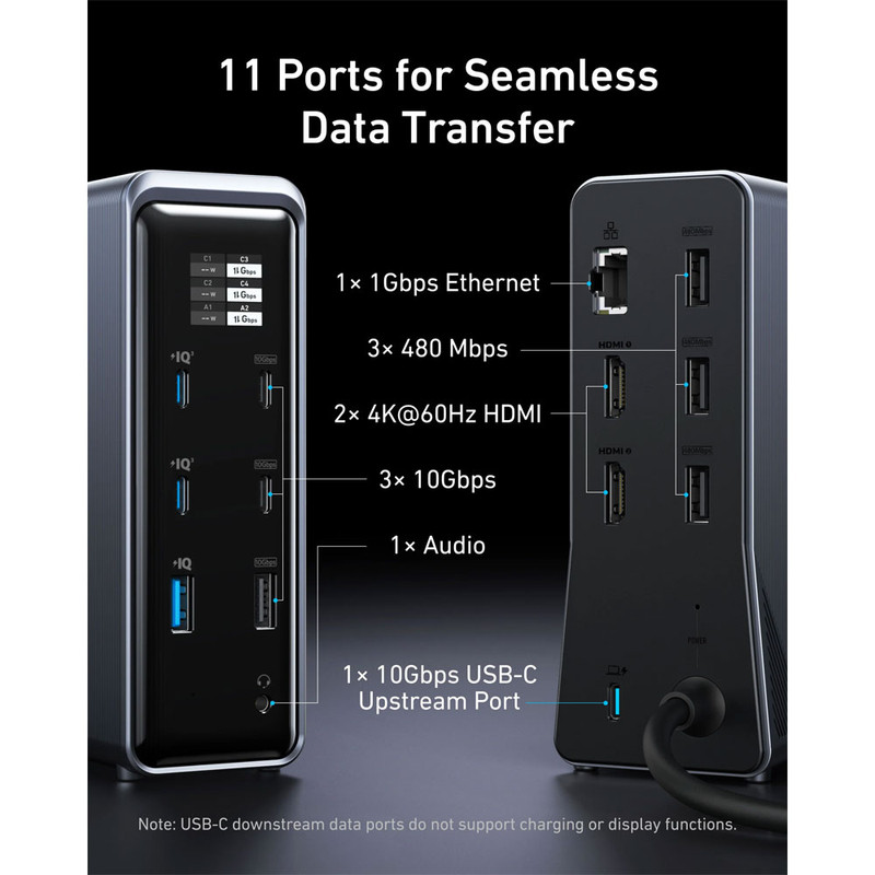 شارژر رومیزی 160وات 14 پورت انکر مدل Prime Docking Station A83B6