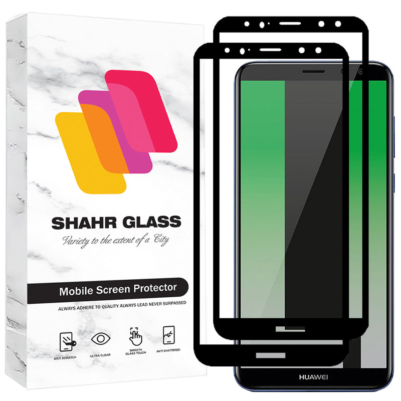 محافظ صفحه نمایش شیشه ای شهر گلس مدل FUL2 مناسب برای گوشی موبایل هوآوی Mate 10 Lite بسته دو عددی