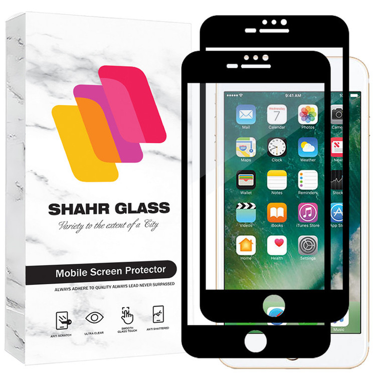 محافظ صفحه نمایش شیشه ای شهر گلس مدل FUL2 مناسب برای گوشی موبایل اپل iPhone 8 Plus / 7 Plus بسته دو عددی