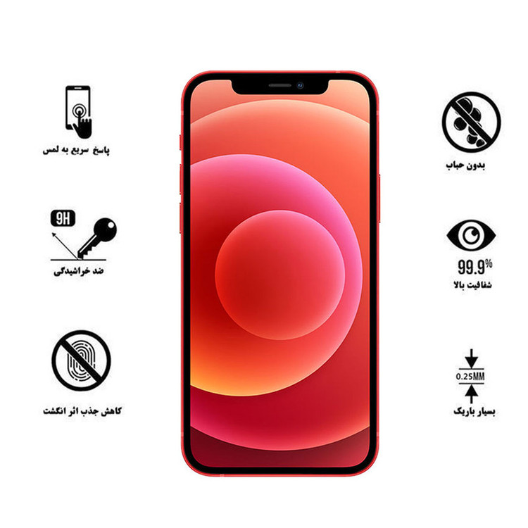 محافظ صفحه نمایش سرامیکی لایونکس مدل CRC-L مناسب برای گوشی موبایل اپل iPhone 12 Pro