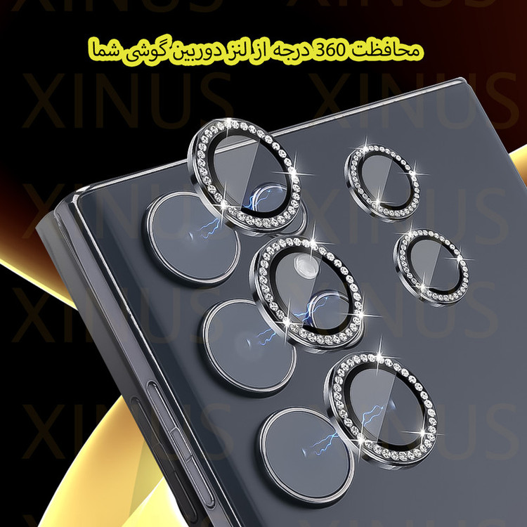 محافظ لنز دوربین شیشهای ژینوس مدل RINX مناسب برای گوشی موبایل سامسونگ Galaxy A16 4G / Galaxy A16 5G