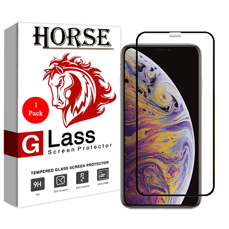 محافظ صفحه نمایش 5D هورس مدل FAG مناسب برای گوشی موبایل اپل iPhone XS Max