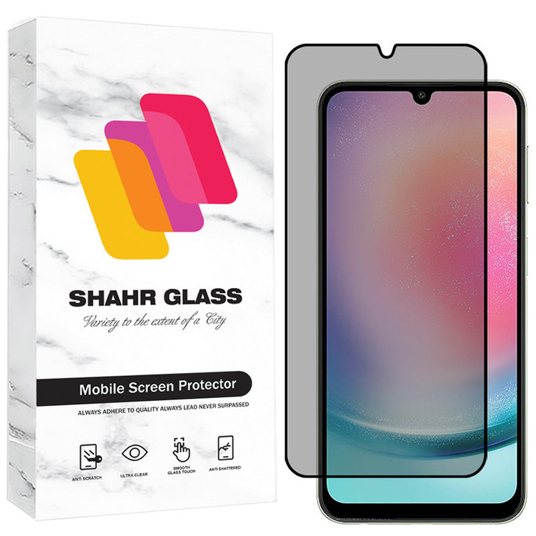 محافظ صفحه نمایش حریم شخصی شهر گلس مدل PRIS30 مناسب برای گوشی موبایل سامسونگ Galaxy A24 4G/ M34 5G / A15 4G / A15 5G / A25 5G / F15 5G / M15 5G