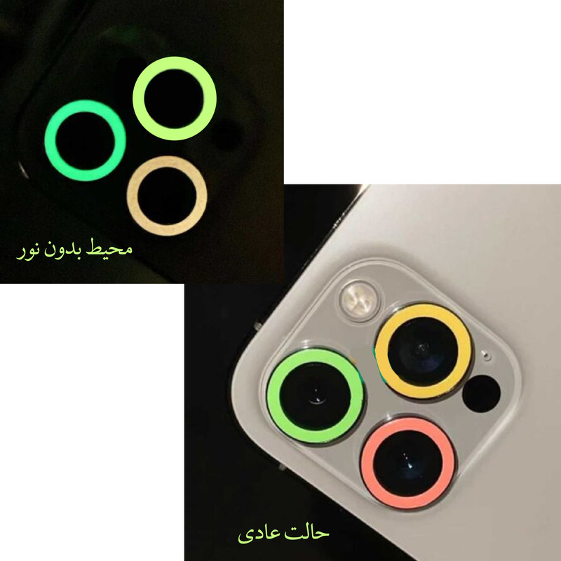 محافظ لنز دوربین هورس مدل RING-LIGHT مناسب برای گوشی موبایل اپل iPhone 13 Pro Max