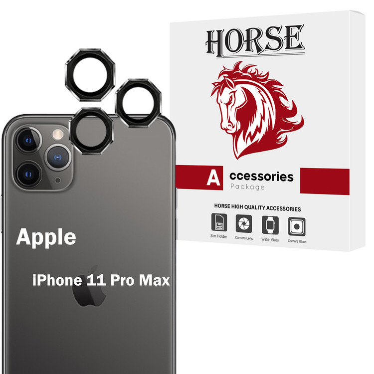 محافظ لنز دوربین شیشهای هورس مدل R8ZH مناسب برای گوشی موبایل اپل iPhone 11 Pro Max
