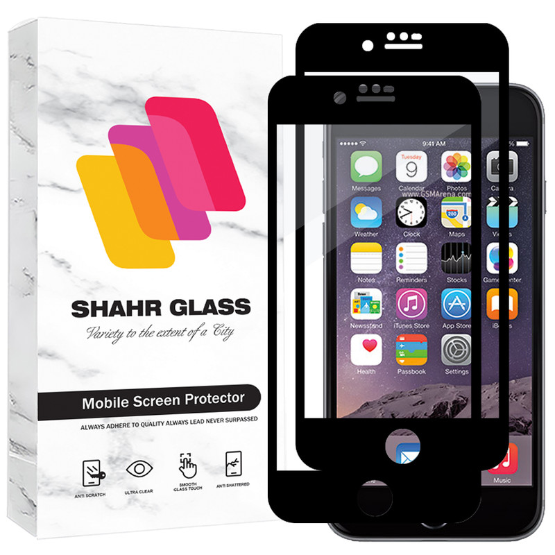 محافظ صفحه نمایش شیشه ای شهر گلس مدل FUL2 مناسب برای گوشی موبایل اپل iPhone 6s / iPhone 6 بسته دو عددی