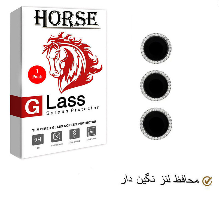 محافظ لنز دوربین هورس مدل DIAMONDLH مناسب برای گوشی موبایل اپل iPhone 14 Pro