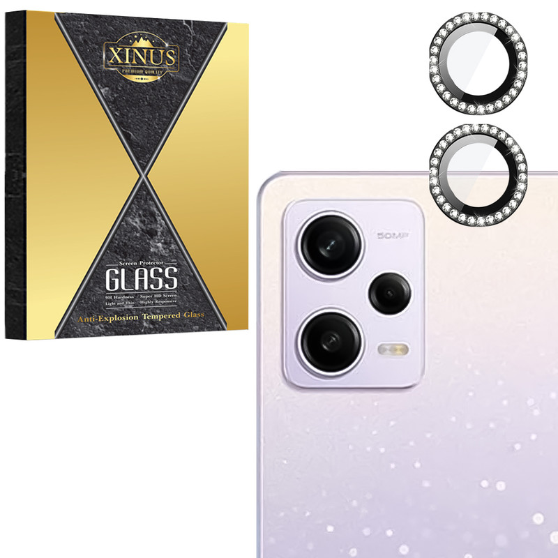 محافظ لنز دوربین شیشهای ژینوس مدل RINX مناسب برای گوشی موبایل شیائومی Redmi Note 12 Pro 5G / Redmi Note 12 Pro Plus 5G