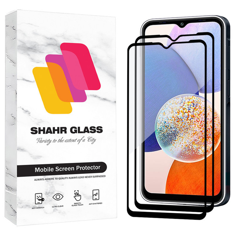 محافظ صفحه نمایش شیشه ای شهر گلس مدل FUL2 مناسب برای گوشی موبایل سامسونگ Galaxy A22 5G / A14 4G / A14 5G / دوجی S100 4G بسته دو عددی