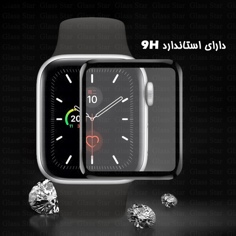 محافظ صفحه نمایش گلس استار مدل PMMW مناسب برای ساعت هوشمند اپل واچ Series 1 / Series 2 / Series 3 42 mm