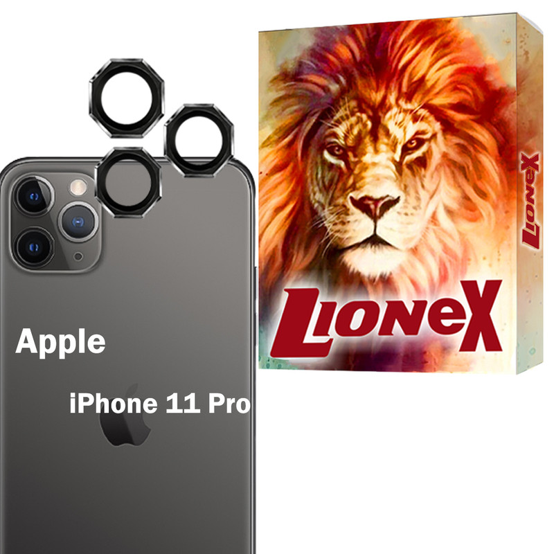 محافظ لنز دوربین شیشه‌ای لایونکس مدل R8ZL مناسب برای گوشی موبایل اپل iPhone 11 Pro