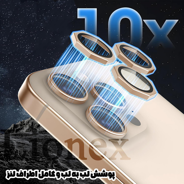 محافظ لنز دوربین شیشهای لایونکس مدل R8ZL مناسب برای گوشی موبایل اپل iPhone 11 Pro