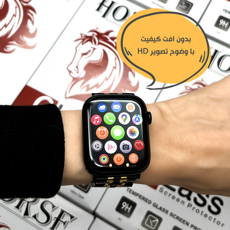 محافظ صفحه نمایش هورس مدل PMMWH مناسب برای ساعت هوشمند اپل واچ Series 10 46 mm