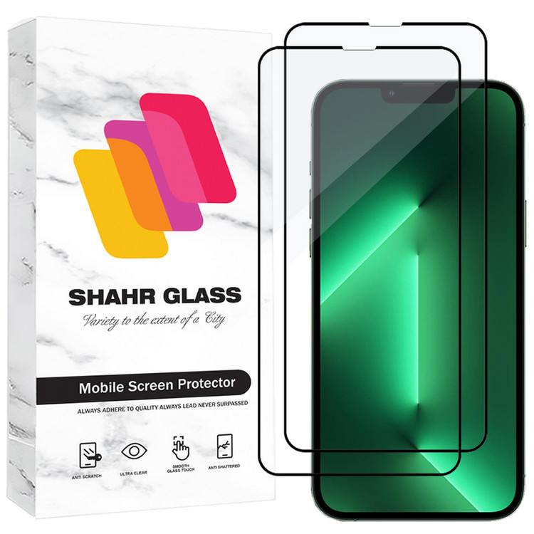 محافظ صفحه نمایش شیشه ای شهر گلس مدل FUL2 مناسب برای گوشی موبایل اپل iPhone 13 Pro Max / iPhone 14 Plus بسته دو عددی
