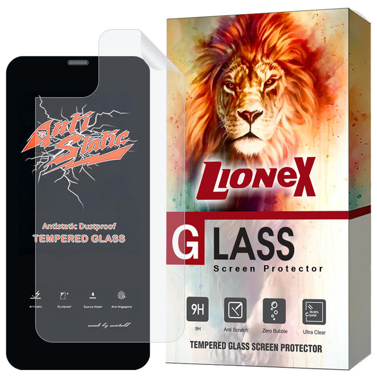 محافظ صفحه نمایش لایونکس مدل ANNL مناسب برای گوشی موبایل اپل iPhone 11 Pro Max به همراه محافظ پشت گوشی