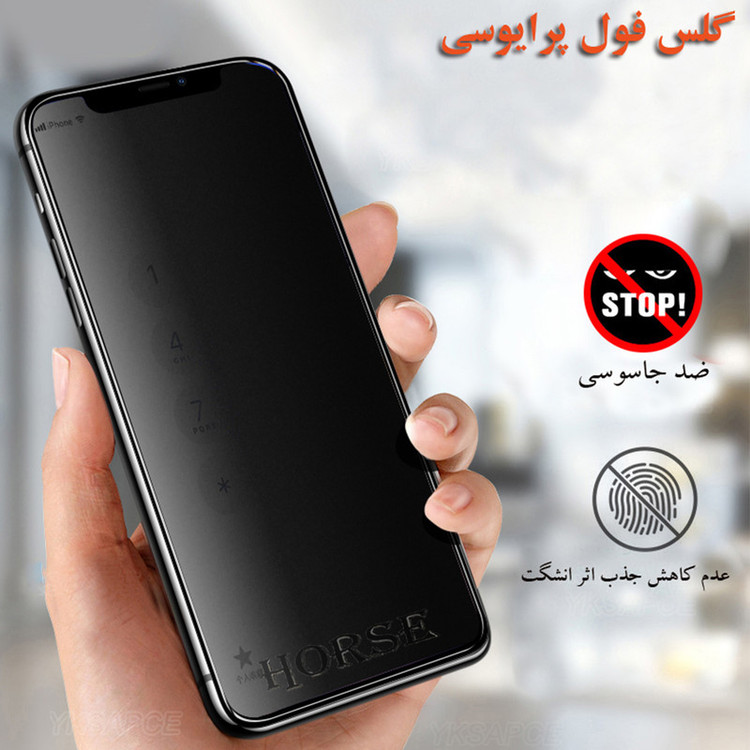 محافظ صفحه نمایش حریم شخصی هورس مدل PFH مناسب برای گوشی موبایل اپل iPhone 12 Pro