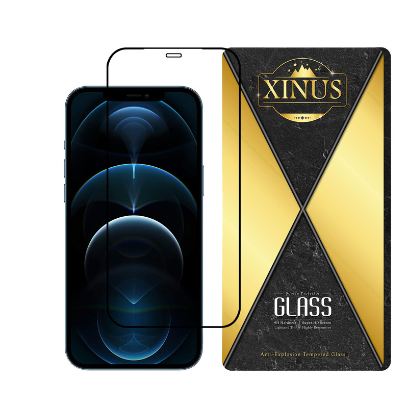 محافظ صفحه نمایش ژینوس مدل FULPLUSX مناسب برای گوشی موبایل اپل iPhone 12 Pro Max