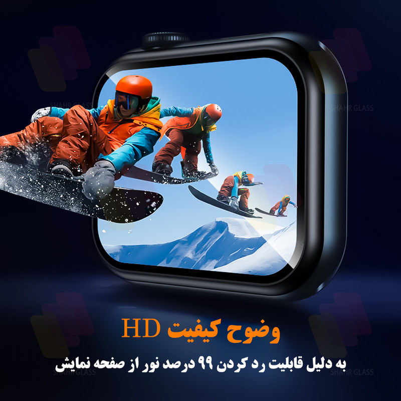 محافظ صفحه نمایش شهر گلس مدل PMMWSH مناسب برای ساعت هوشمند اپل واچ سری 10 42 mm
