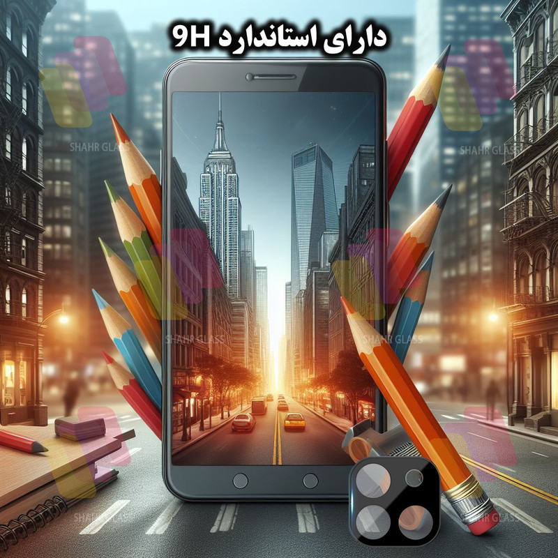 محافظ لنز دوربین شهر گلس مدل LENSFSH مناسب برای گوشی موبایل شیائومی Redmi Note 13 4G