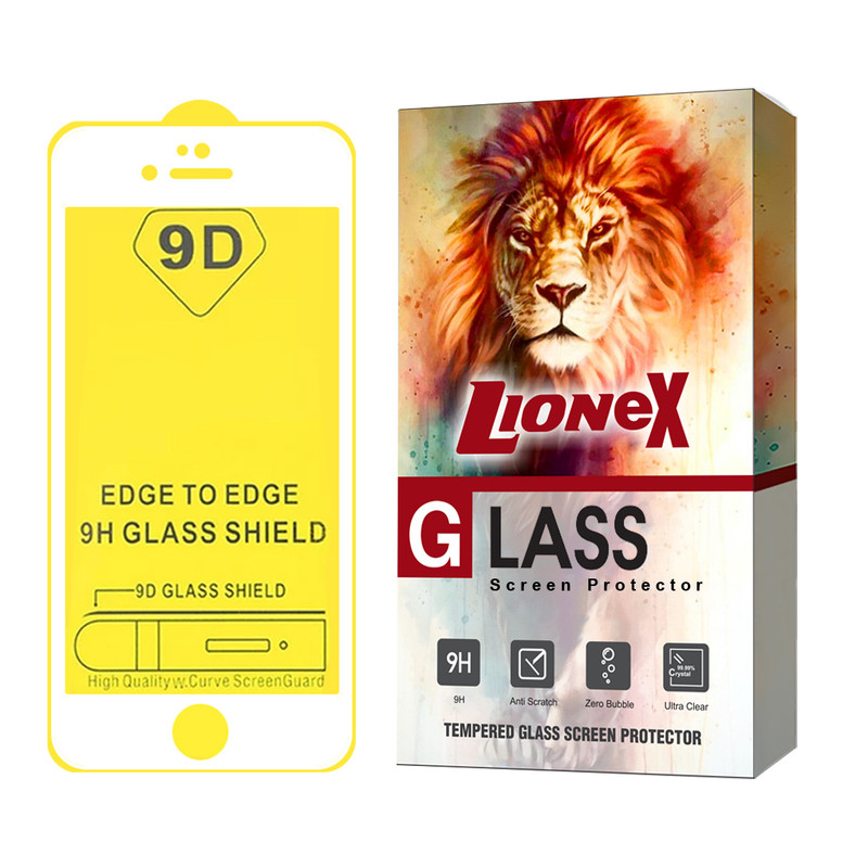 محافظ صفحه نمایش لایونکس مدل FULLLI مناسب برای گوشی موبایل اپل iPhone 5s / 5 / 5c / SE 2016