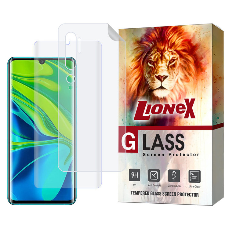 محافظ صفحه نمایش یووی لایونکس مدل UVNANOMTBL مناسب برای گوشی موبایل شیائومی Mi Note 10 Pro / Mi Note 10 / Mi CC9 Pro به همراه محافظ پشت گوشی