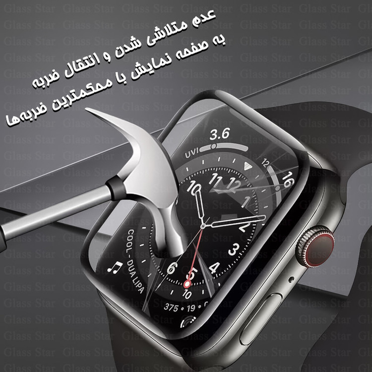محافظ صفحه نمایش گلس استار مدل PMMW مناسب برای ساعت هوشمند اپل واچ Series 1 / Series 2 / Series 3 38 mm