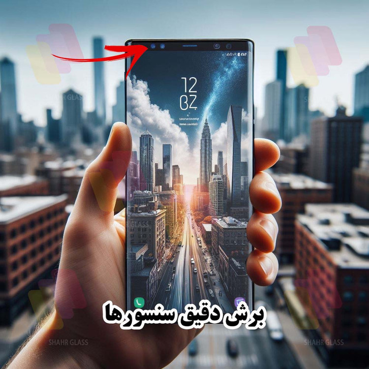 محافظ صفحه نمایش شهر گلس مدل FUAGS مناسب برای گوشی موبایل اپل iPhone 16