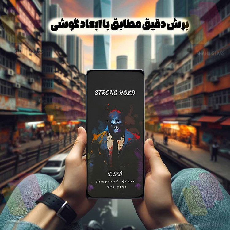 محافظ صفحه نمایش شهر گلس مدل MONPPS مناسب برای گوشی موبایل اپل iPhone 15 Pro Max