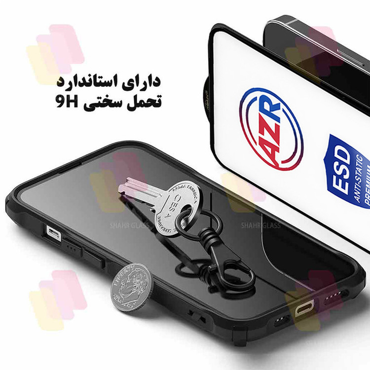 محافظ صفحه نمایش شهر گلس مدل AZRS مناسب برای گوشی موبایل شیائومی Redmi Note 9 / Redmi Note 9T