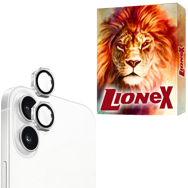 محافظ لنز دوربین شیشهای لایونکس مدل R8ZL مناسب برای گوشی موبایل اپل Apple iPhone 16