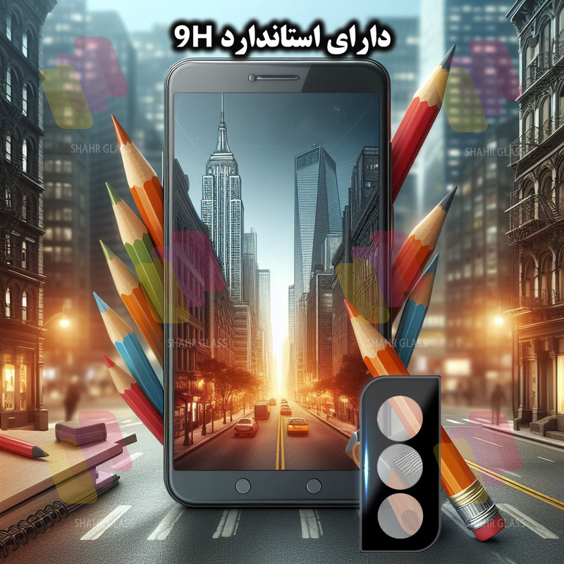 محافظ لنز دوربین شهر گلس مدل LENSFSH مناسب برای گوشی موبایل سامسونگ Galaxy S21 5G