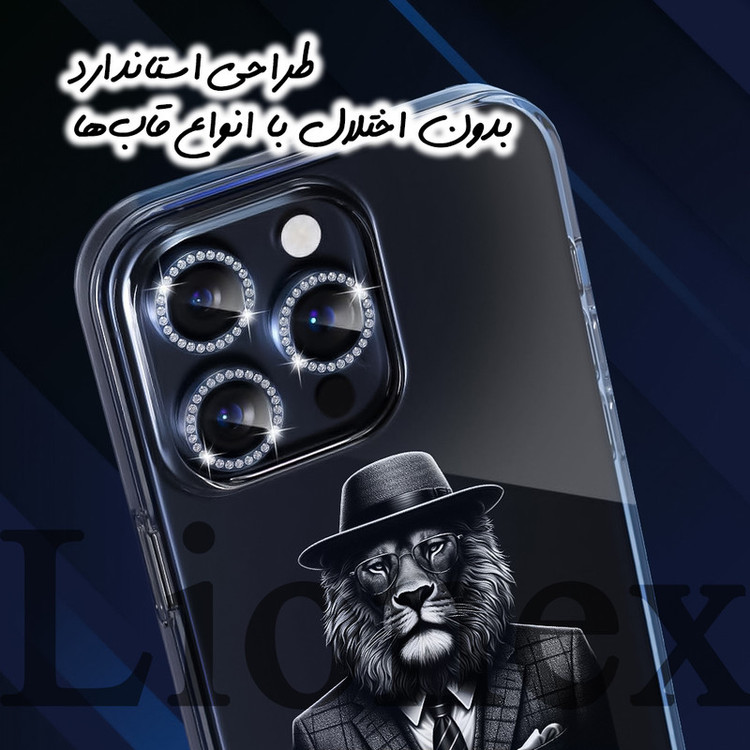 محافظ لنز دوربین لایونکس مدل RNGLNLI مناسب برای گوشی موبایل اپل iPhone 13 Pro Max / iPhone 13 Pro