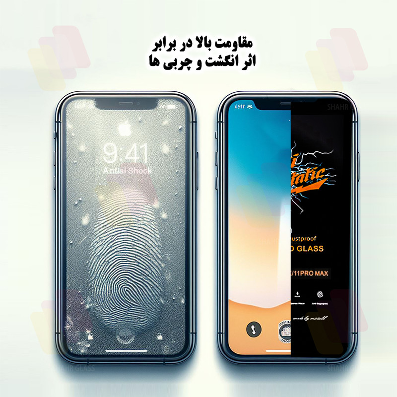 محافظ صفحه نمایش آنتی استاتیک شهر گلس مدل ANTIDUSTSHNW مناسب برای گوشی موبایل سامسونگ Galaxy A71 4G/5G/A72 4G/A73 5G