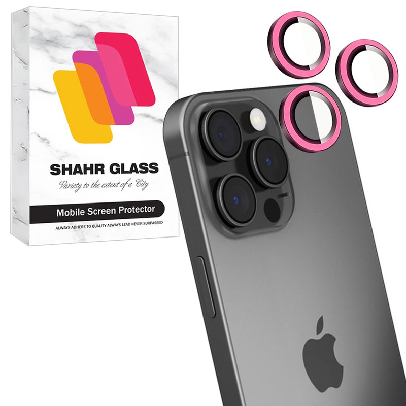 محافظ لنز دوربین شیشه‌ای شهر گلس مدل SHLZS مناسب برای گوشی موبایل اپل iPhone 16 Pro Max