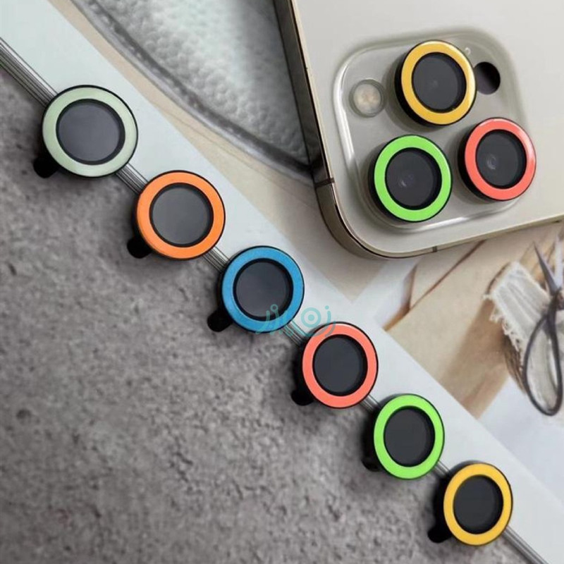 محافظ لنز دوربین شهر گلس مدل RING-LIGHT مناسب برای گوشی موبایل اپل iPhone 12 Pro Max